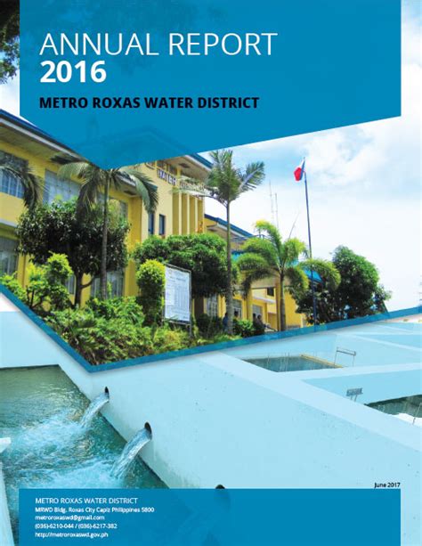 Metro Roxas Water District.
